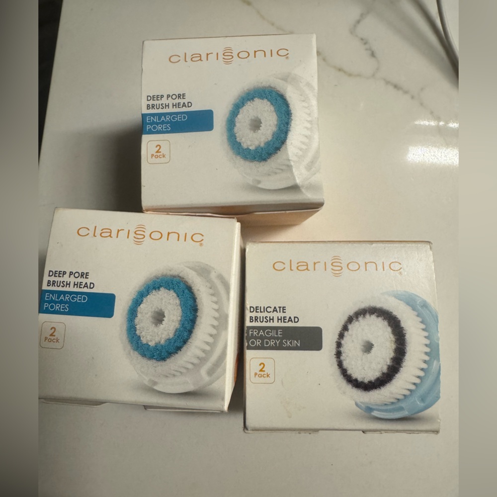Clarisonic Pore Cleansing Brush Heads - Blue and White